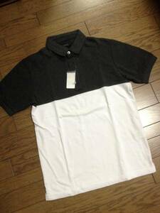  new goods RAGEBLUE design polo-shirt white × ash Rageblue 