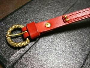 Sranam leather Sune ik can bracele hand made special order red 