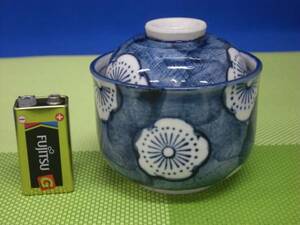 Art hand Auction New [Immediate decision] Hand-painted plum pattern chawanmushi bowl, Japanese tableware, Pot, others