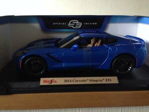  rare Maisto Maisto 1/18 2014 Corvette Stingray Z51 blue 