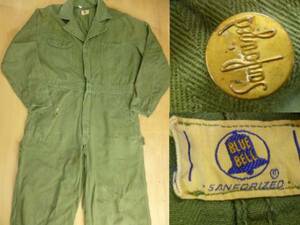 ppt5 50's VINTAGE Vintage BLUE BELL herringbone all-in-one coveralls /40