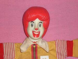 * ultra rare! abroad mono! McDonald's Donald hand puppet *