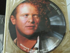 Y)ピクチャー盤/Simply Red(シンプリーレッド)/限定 インタビュ