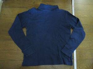 中古服 GAP KIDS男児紺ハイネック長袖シャツL