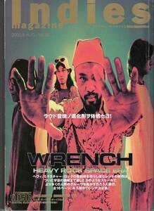 Indies Magazine インディーズマガジン Vol.38 2000年8月発行 CD付 WRENCH　MONGOL800 NEW ROTEKA 送料込