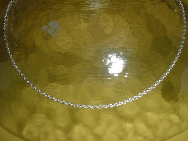 ♦Silver 925 あづきチェーン60ｃｍ、1.3ミリ幅