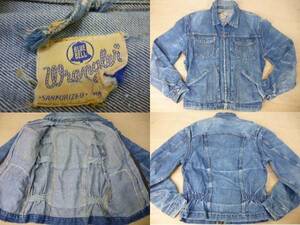 99 60'sVINTAGE оригинал Wrangler Wrangler 24MJZ Denim 