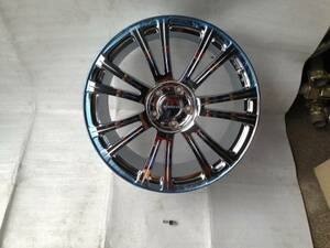 19X8.5J SET35 5H114.3　新品メッキアルミホイール　　1本のみ　＃0039