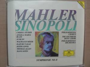 輸入盤CD Mahler:Symphony No.8/Giuseppe Sinopoｌi指揮