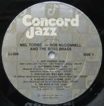 ◆ MEL TORME - ROB McCONNELL and Boss Brass ◆ Concord Jazz CJ-306 ◆ W_画像3