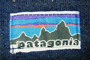 ☆希少な初期タグの1着☆Made in USA製アメリカ製PATAGONIAパタゴニアビンテージパイルジャケットフリースジャケット70s70年代デカタグ紺色