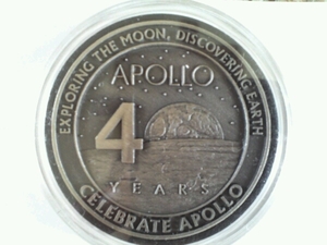 APOLLO 40 YEARS ANNIVERSARY NASA アポロ 月に行った金属入り