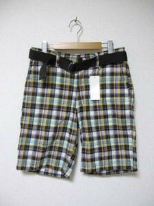 □ Uniqlo Linen Cotton Belt Cheort Shorts ☆ новые