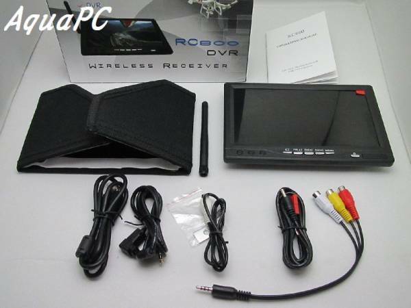 AquaPC★送料無料 5.8GHz 32CH 7 FPV Monitor DVR RC800★