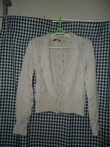 1020*MAYSON GREY* beige knitted cardigan 2*USED