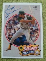 ★インサート REGGIE JACKSON UPPER DECK 1990 BASEBALL HEROES MLB #2 レジー・ジャクソン OAKLAND ATHLETICS アスレチックス UD HOF_画像1