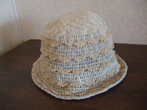 SUGAl beige ... braided hat (USED)71315