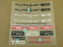 TRD STICKER DECAL TRD Racing Development ステッカー デカール TOYOTA トヨタ 部品 PARTS