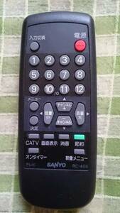 SANYO　サンヨー　テレビ用リモコンRC-406