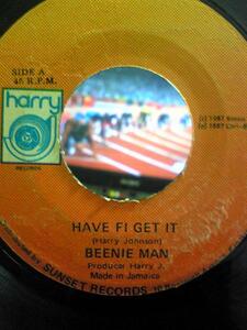 ★激安放出★BEENIE MAN/HAVE FI GET IT ビニーマン