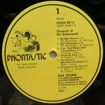 ◆ BOB WILBER / Groovin' at the Grunewald ◆ Phontastic PHON 50-14 (Sweden) ◆ V_画像3