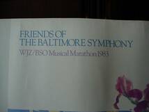 海外ポスター　大型　THE BALTIMORE SYMPHONY 1983_画像2