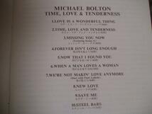 CD マイケル・ボルトン time, love & tenderness_画像2
