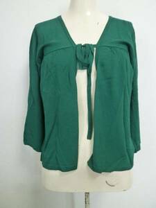 SPB/ world # green ribbon bolero cardigan M/ green world 11