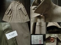 ■上質美品【ef-de】エフデ・アンケート高級人工皮革コート9号　c185_画像3