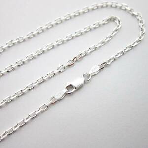  silver 925 angle adzuki bean chain necklace 50cm