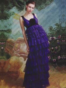 [KASYOSYO] empire line formal party dress ( purple )