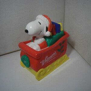 スヌーピー そり 貯金箱 Snoopy b851
