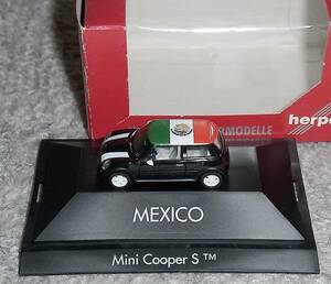 1/87 NEW ミニ クーパーS 黒 メキシコ MINI COOPER BMW