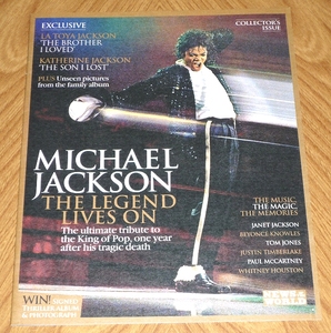 ☆マイケル・ジャクソン 追悼特集雑誌 The Legend Lives On 英語 イギリス Michael Jackson