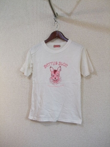 BETTYSBLUE白シカプリントTシャツ（USED）60315②