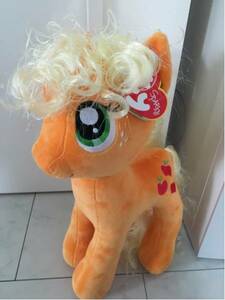 新品 ty リトルポニー Apple Jack 特大 ぬいぐるみ ビーニーズ