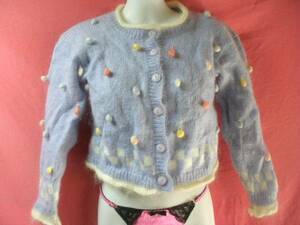 USED Kids tony doll cardigan size 140 purple 