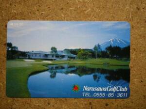 u23-194*.. Golf клуб гора Фудзи телефонная карточка 