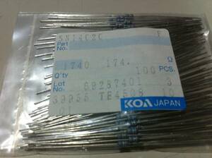 KOA SN14C2C 1/4w　174Ω F ±1％ 100本1袋 (9)