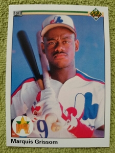 ★RC ルーキー MARQUIS GRISSOM ROOKIE CARD UPPER DECK 1990 MLB #9 マーキス グリッソム MONTREAL EXPOS モントリオール エクスポズ UD