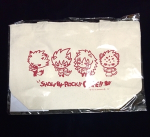 SHOW BY ROCK!! 2015年 渋谷パルコカフェ限定 ランチトート シンガンクリムゾンズ / SB69 クロウ アイオーン ヤイバ ロム