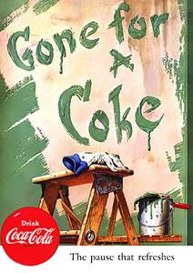 ●242F　1952年のレトロ広告　コカコーラ　Coca-Cola　Coke