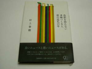★村上春樹★「色彩を持たない多崎つくると、彼の巡礼の年」帯付