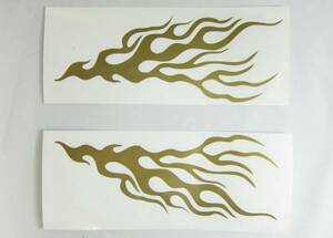  fire - pattern . sticker (2 pieces set ) type A