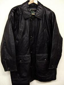 flexible . leather!*Vallemosso PALESTRO sheepskin leather coat * black 