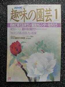 趣味の園芸S64/1月号☆'89わたしが選ぶ注目したい花と緑☆