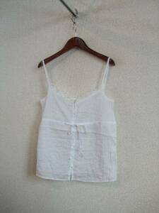 ef-de white race attaching camisole blouse (USED)12115②