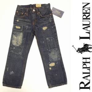 ■ラルフローレンデニム■半額以下!即決!■新品■定価2万円■ダメージ加工■ラルフKIDS■