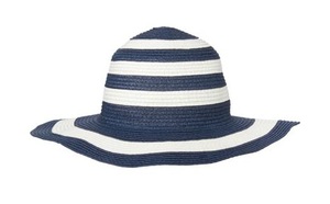 ジンボリーL (10-12) サンハット 麦わら 56 帽子 新品 白 紺
