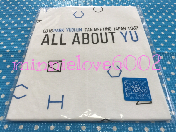 JYJ ユチョン★ALL ABOUT YU★ファンミ★ペンミ★ファンミーティング★公式 グッズ★Tシャツ A★新品★大阪 白 ver.